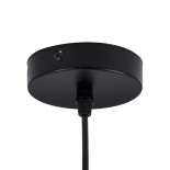GLOBOSTAR® HAMBURG 00591 Μοντέρνο Κρεμαστό Φωτιστικό Οροφής με Ντουί 1 x E14 AC 220-240V IP20 - Μαύρο & Λευκό - Μ25 x Π20 x Υ50cm