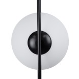 GLOBOSTAR® HAMBURG 00591 Μοντέρνο Κρεμαστό Φωτιστικό Οροφής με Ντουί 1 x E14 AC 220-240V IP20 - Μαύρο & Λευκό - Μ25 x Π20 x Υ50cm