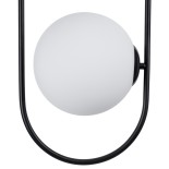 GLOBOSTAR® HAMBURG 00591 Μοντέρνο Κρεμαστό Φωτιστικό Οροφής με Ντουί 1 x E14 AC 220-240V IP20 - Μαύρο & Λευκό - Μ25 x Π20 x Υ50cm