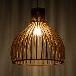 GLOBOSTAR® SCANDINAVIA 01697 Boho Κρεμαστό Φωτιστικό Οροφής με Ντουί 1 x E27 AC 220-240V IP20 - Μπεζ - Μ35 x Π35 x Υ35cm