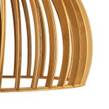 GLOBOSTAR® SCANDINAVIA 01697 Boho Κρεμαστό Φωτιστικό Οροφής με Ντουί 1 x E27 AC 220-240V IP20 - Μπεζ - Μ35 x Π35 x Υ35cm