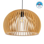 GLOBOSTAR® SCANDINAVIA 01699 Boho Κρεμαστό Φωτιστικό Οροφής με Ντουί 1 x E27 AC 220-240V IP20 - Μπεζ - Μ44 x Π44 x Υ28cm