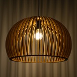 GLOBOSTAR® SCANDINAVIA 01699 Boho Κρεμαστό Φωτιστικό Οροφής με Ντουί 1 x E27 AC 220-240V IP20 - Μπεζ - Μ44 x Π44 x Υ28cm