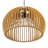 GLOBOSTAR® SCANDINAVIA 01699 Boho Κρεμαστό Φωτιστικό Οροφής με Ντουί 1 x E27 AC 220-240V IP20 - Μπεζ - Μ44 x Π44 x Υ28cm