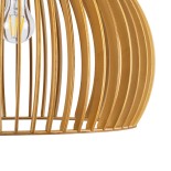 GLOBOSTAR® SCANDINAVIA 01699 Boho Κρεμαστό Φωτιστικό Οροφής με Ντουί 1 x E27 AC 220-240V IP20 - Μπεζ - Μ44 x Π44 x Υ28cm