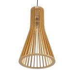 GLOBOSTAR® SCANDINAVIA 01700 Boho Κρεμαστό Φωτιστικό Οροφής με Ντουί 1 x E27 AC 220-240V IP20 - Μπεζ - Μ25 x Π25 x Υ45cm