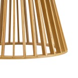 GLOBOSTAR® SCANDINAVIA 01700 Boho Κρεμαστό Φωτιστικό Οροφής με Ντουί 1 x E27 AC 220-240V IP20 - Μπεζ - Μ25 x Π25 x Υ45cm