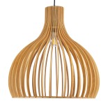GLOBOSTAR® SCANDINAVIA 01701 Boho Κρεμαστό Φωτιστικό Οροφής με Ντουί 1 x E27 AC 220-240V IP20 - Μπεζ - Μ45 x Π45 x Υ45cm