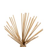 GloboStar® AZORES 01753 Boho Επιδαπέδιο Φωτιστικό Μονόφωτο 1 x E27 IP20 Μπεζ Ξύλο - Μ30 x Π30 x Υ90cm