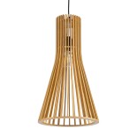 GLOBOSTAR® SCANDINAVIA 01700 Boho Κρεμαστό Φωτιστικό Οροφής με Ντουί 1 x E27 AC 220-240V IP20 - Μπεζ - Μ25 x Π25 x Υ45cm