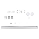 GLOBOSTAR® FELIX 61029-S Μοντέρνο Γραμμικό Φωτιστικό Οροφής LED 54W 5400lm 120° AC 220-240V IP20 Ρυθμιζόμενο Λευκό CCT με Χειριστήριο από 2700K έως 6000K Dimmable - Lumileds SMD Chip - Λευκό Ματ - Μ120 x Π3.5 x Υ7cm - 3 Χρόνια Εγγύηση