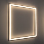 GloboStar® 60370 Χωνευτό LED Panel Linear Frameless Super Slim 60x60cm 48W 5280lm 120° CRI≥85Ra AC 220-240V IP44 Μ60 x Π60 x Υ1.5cm - Θερμό Λευκό 2700K - TÜV Certified Driver - 5 Years Warranty