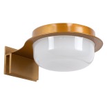 GloboStar® KIARA 60403 Μοντέρνο Φωτιστικό Τοίχου - Απλίκα Καθρέπτη Μπάνιου με 3 Τρόπους Τοποθέτησης LED 5W 560lm 120° AC 220-240V IP44 Μ10 x Π13 x Υ3cm - Φυσικό Λευκό 4500K - Χάλκινο - 3 Years Warranty