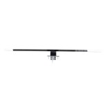 GloboStar® NINA 60422 Μοντέρνο Φωτιστικό Τοίχου - Απλίκα Καθρέπτη Μπάνιου - Πίνακα LED 12W 1400lm 120° AC 220-240V IP44 Μ60 x Π10.5 x Υ4cm - Φυσικό Λευκό 4500K - Χρώμιο Νίκελ- 3 Χρόνια Εγγύηση