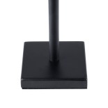 GloboStar® NEGA 60473 Μοντέρνο Επιτραπέζιο Φωτιστικό Πορτατίφ LED 2.2W 154lm 360° DC 5V Επαναφορτιζόμενο με Μπαταρία Li-ion 4000mAh - Διακόπτη Αφής - Θερμό Λευκό 2700K - Dimmable - D10 x H39cm - Μαύρο - 2 Years Warranty