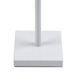 GloboStar® NEGA 60478 Μοντέρνο Επιδαπέδιο Φωτιστικό LED 2.2W 154lm 360° DC 5V IP44 Θερμό Λευκό 2700K Dimmable με Διακόπτη Αφής - Επαναφορτιζόμενο με Μπαταρία Li-ion 4000mAh - Λευκό - Φ10 x Υ135cm - 2 Χρόνια Εγγύηση