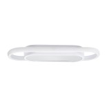GLOBOSTAR® IGOR 61217 Μοντέρνο Φωτιστικό Οροφής LED 24W 2400lm 210° AC 220-240V IP20 Ρυθμιζόμενο Λευκό CCT με On/Off 2700K/4500K/6000K - Lumileds SMD Chip - Λευκό Ματ - Μ41 x Π13 x Υ4.5cm - 3 Χρόνια Εγγύηση