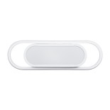 GLOBOSTAR® IGOR 61217 Μοντέρνο Φωτιστικό Οροφής LED 24W 2400lm 210° AC 220-240V IP20 Ρυθμιζόμενο Λευκό CCT με On/Off 2700K/4500K/6000K - Lumileds SMD Chip - Λευκό Ματ - Μ41 x Π13 x Υ4.5cm - 3 Χρόνια Εγγύηση