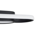 GLOBOSTAR® IGOR 61218 Μοντέρνο Φωτιστικό Οροφής LED 48W 5760lm 210° AC 220-240V IP20 Ρυθμιζόμενο Λευκό CCT με On/Off 2700K/4500K/6000K - Lumileds SMD Chip - Μαύρο Ματ - Μ81 x Π13 x Υ4.5cm - 3 Χρόνια Εγγύηση