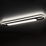 GLOBOSTAR® IGOR 61218 Μοντέρνο Φωτιστικό Οροφής LED 48W 5760lm 210° AC 220-240V IP20 Ρυθμιζόμενο Λευκό CCT με On/Off 2700K/4500K/6000K - Lumileds SMD Chip - Μαύρο Ματ - Μ81 x Π13 x Υ4.5cm - 3 Χρόνια Εγγύηση