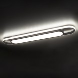 GloboStar® IGOR 61219 Φωτιστικό Οροφής Linear Design LED CCT 48W 5760lm 210° AC 220-240V - Εναλλαγή Φωτισμού μέσω Διακόπτη On/Off All In One Ψυχρό 6000k+Φυσικό 4500k+Θερμό 2700k Μ81 x Π13 x Υ4.5cm - Λευκό - 3 Years Warranty