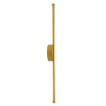 GLOBOSTAR® DIADEM 61330 Μοντέρνο Φωτιστικό Τοίχου - Απλίκα LED 9W 900lm 120° AC 220-240V IP20 Ρυθμιζόμενο Λευκό CCT με On/Off 2700K/4500K/6000K - Lumileds SMD Chip - Σατινέ Χρυσό Βούρτσας - Μ10 x Π4 x Υ60cm - 3 Χρόνια Εγγύηση