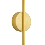 GLOBOSTAR® DIADEM 61330 Μοντέρνο Φωτιστικό Τοίχου - Απλίκα LED 9W 900lm 120° AC 220-240V IP20 Ρυθμιζόμενο Λευκό CCT με On/Off 2700K/4500K/6000K - Lumileds SMD Chip - Σατινέ Χρυσό Βούρτσας - Μ10 x Π4 x Υ60cm - 3 Χρόνια Εγγύηση