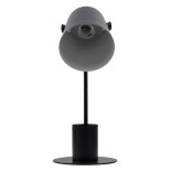 GloboStar® PENCASE 61563 Μοντέρνο Επιτραπέζιο Φωτιστικό Γραφείου - Πορτατίφ - Μονόφωτο 1 x E27 Μαύρο Μεταλλικό Καμπάνα με Διακόπτη On/Off - Μολυβοθήκη & Βάση Τηλεφώνου - L12 x W15 x H38cm