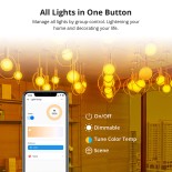 GloboStar® 80072 SONOFF B05-BL-A60 - LED BULB E27 A60 806lm 9W WiFi+Bluetooth RGBW (RED + Green + Blue + Cool White) Dimming Smart Bulb RGBW
