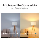 GloboStar® 80072 SONOFF B05-BL-A60 - LED BULB E27 A60 806lm 9W WiFi+Bluetooth RGBW (RED + Green + Blue + Cool White) Dimming Smart Bulb RGBW
