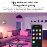 GloboStar® 80072 SONOFF B05-BL-A60 - LED BULB E27 A60 806lm 9W WiFi+Bluetooth RGBW (RED + Green + Blue + Cool White) Dimming Smart Bulb RGBW
