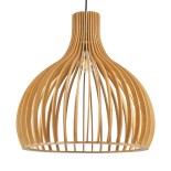 GLOBOSTAR® SCANDINAVIA 01701 Boho Κρεμαστό Φωτιστικό Οροφής με Ντουί 1 x E27 AC 220-240V IP20 - Μπεζ - Μ45 x Π45 x Υ45cm