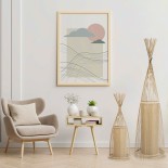 GloboStar® AZORES 01753 Boho Επιδαπέδιο Φωτιστικό Μονόφωτο 1 x E27 IP20 Μπεζ Ξύλο - Μ30 x Π30 x Υ90cm