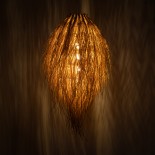 GLOBOSTAR® ARCHIPELAGO 01747 Boho Κρεμαστό Φωτιστικό Οροφής με Ντουί 1 x E27 AC 220-240V IP20 - Μπεζ - Μ30 x Π30 x Υ63cm