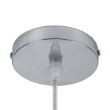 GLOBOSTAR® ARCHIPELAGO 01747 Boho Κρεμαστό Φωτιστικό Οροφής με Ντουί 1 x E27 AC 220-240V IP20 - Μπεζ - Μ30 x Π30 x Υ63cm