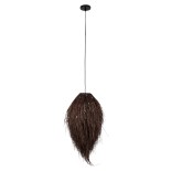 GLOBOSTAR® ARCHIPELAGO 01748 Boho Κρεμαστό Φωτιστικό Οροφής με Ντουί 1 x E27 AC 220-240V IP20 - Καφέ - Μ30 x Π30 x Υ63cm