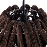 GLOBOSTAR® ARCHIPELAGO 01748 Boho Κρεμαστό Φωτιστικό Οροφής με Ντουί 1 x E27 AC 220-240V IP20 - Καφέ - Μ30 x Π30 x Υ63cm