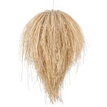 GLOBOSTAR® ARCHIPELAGO 01749 Boho Κρεμαστό Φωτιστικό Οροφής με Ντουί 1 x E27 AC 220-240V IP20 - Μπεζ - Μ40 x Π40 x Υ63cm