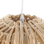 GLOBOSTAR® ARCHIPELAGO 01749 Boho Κρεμαστό Φωτιστικό Οροφής με Ντουί 1 x E27 AC 220-240V IP20 - Μπεζ - Μ40 x Π40 x Υ63cm