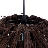 GLOBOSTAR® ARCHIPELAGO 01750 Boho Κρεμαστό Φωτιστικό Οροφής με Ντουί 1 x E27 AC 220-240V IP20 - Καφέ - Μ40 x Π40 x Υ63cm