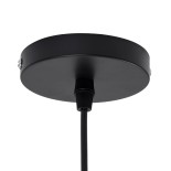 GloboStar® ALOHA 01752 Boho Κρεμαστό Φωτιστικό Καμπάνα Μονόφωτο 1 x E27 IP20 Καφέ Ρατάν - Μ43 x Π43 x Y46cm