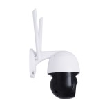 GloboStar® 86056 Αυτόνομη Ηλιακή IP Camera 1080P 2MP 4G SIM CARD WiFi 350° Μοιρών - 3200mAh - Φωτοβολταϊκό Πάνελ - Νυχτερινή Όραση με LED IR - Ανιχνευτή Κίνησης - Νυχτερινή Λήψη - Αδιάβροχη IP66 - Λευκό