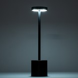 GloboStar® JOJO 76522 Επαναφορτιζόμενο Επιτραπέζιο Φωτιστικό Πορτατίφ LED 1.5W 105lm 120° DC 5V IP44 CCT Ultra Θερμό 1500K - Φυσικό Λευκό 4500K - Ψυχρό Λευκό 6000K Dimmable Χάλκινο Αλουμίνιο - Μ8 x Π8 x Υ34cm - 2 Χρόνια Εγγύηση