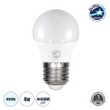 GloboStar® 60018 Λάμπα LED E27 G45 Γλομπάκι 4W 400lm 260° AC 220-240V IP20 Φ4.5 x Υ7.8cm Ψυχρό Λευκό 6000K - 3 Years Warranty