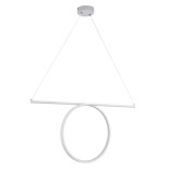 GloboStar® ROME 61295 Κρεμαστό Φωτιστικό Οροφής Linear Design LED CCT 24W 2640lm 200° AC 220-240V - Εναλλαγή Φωτισμού μέσω Διακόπτη On/Off All In One Ψυχρό 6000k+Φυσικό 4500k+Θερμό 2700k Μ65.5 x Π4 x Υ33cm - Λευκό - 3 Years Warranty