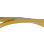 GloboStar® ROME 61297 Κρεμαστό Φωτιστικό Οροφής Linear Design LED CCT 24W 2640lm 200° AC 220-240V - Εναλλαγή Φωτισμού μέσω Διακόπτη On/Off All In One Ψυχρό 6000k+Φυσικό 4500k+Θερμό 2700k Μ65.5 x Π4 x Υ33cm - Χρυσό Βούρτσας - 3 Years Warranty