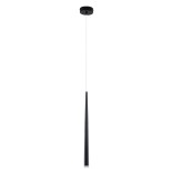 GLOBOSTAR® TEARS 61309 Μοντέρνο Κρεμαστό Φωτιστικό Οροφής LED 3W 300lm 180° AC 220-240V IP20 Ρυθμιζόμενο Λευκό CCT με On/Off 2700K/4500K/6000K - Lumileds SMD Chip - Μαύρο Ματ - Μ3.2 x Π3.2 x Υ51.5cm - 3 Χρόνια Εγγύηση