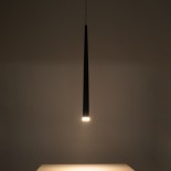 GLOBOSTAR® TEARS 61310 Μοντέρνο Κρεμαστό Φωτιστικό Οροφής LED 3W 300lm 180° AC 220-240V IP20 Ρυθμιζόμενο Λευκό CCT με On/Off 2700K/4500K/6000K - Lumileds SMD Chip - Χρυσό Βούρτσας - Μ3.2 x Π3.2 x Υ51.5cm - 3 Χρόνια Εγγύηση