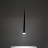 GLOBOSTAR® TEARS 61310 Μοντέρνο Κρεμαστό Φωτιστικό Οροφής LED 3W 300lm 180° AC 220-240V IP20 Ρυθμιζόμενο Λευκό CCT με On/Off 2700K/4500K/6000K - Lumileds SMD Chip - Χρυσό Βούρτσας - Μ3.2 x Π3.2 x Υ51.5cm - 3 Χρόνια Εγγύηση
