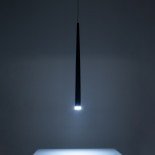 GLOBOSTAR® TEARS 61310 Μοντέρνο Κρεμαστό Φωτιστικό Οροφής LED 3W 300lm 180° AC 220-240V IP20 Ρυθμιζόμενο Λευκό CCT με On/Off 2700K/4500K/6000K - Lumileds SMD Chip - Χρυσό Βούρτσας - Μ3.2 x Π3.2 x Υ51.5cm - 3 Χρόνια Εγγύηση